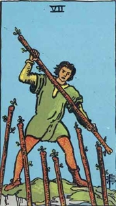 28. Seven of Wands